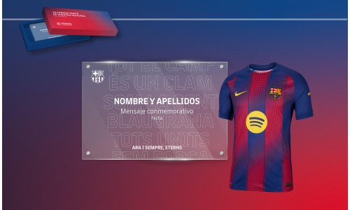 WELCOME PACK - PLACA CON EQUIPACIÓN